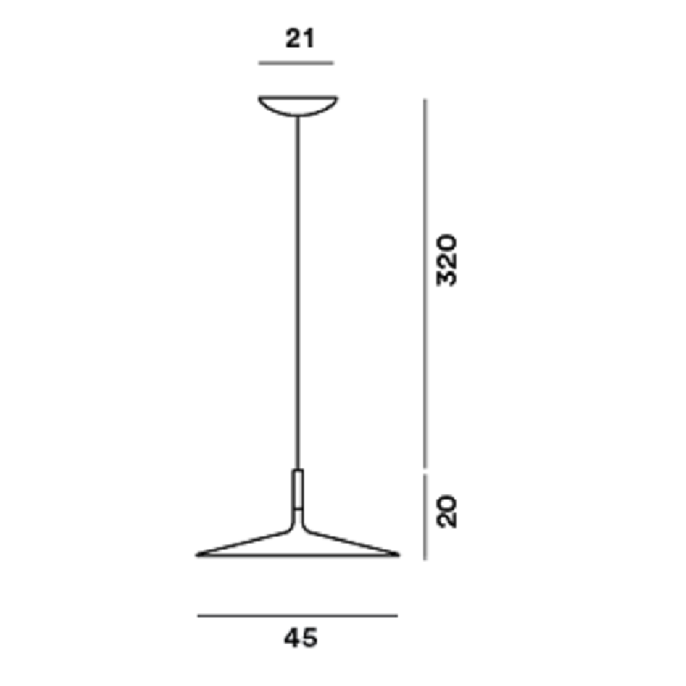 Aplomb Large Sospensione Foscarini Lampada Con LED Integrato Prisma Light