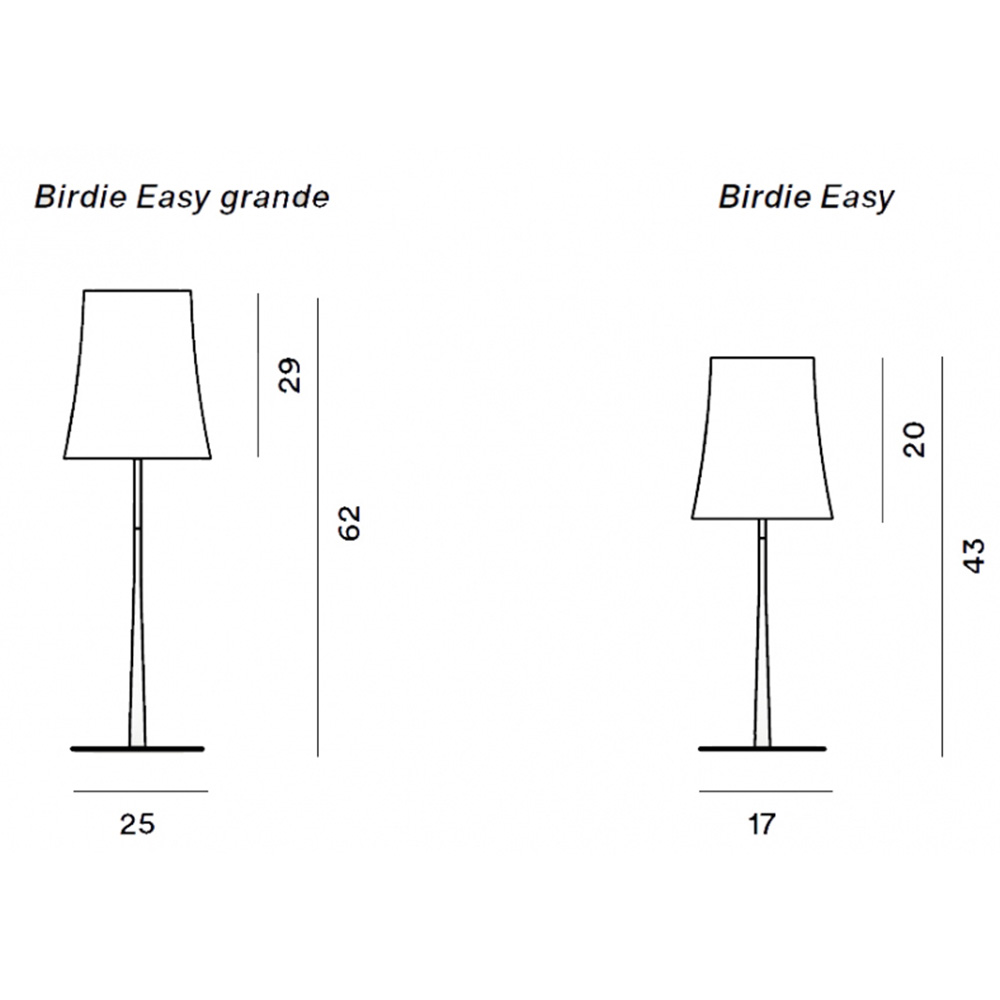 Foscarini Birdie Easy Lampada da Tavolo Grande –