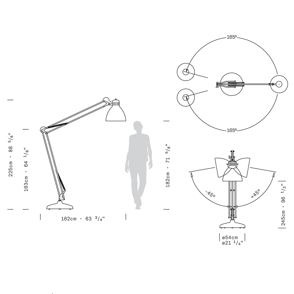 JJ Big - Floor Indoor Leucos lampada da terra a Led sostituibile